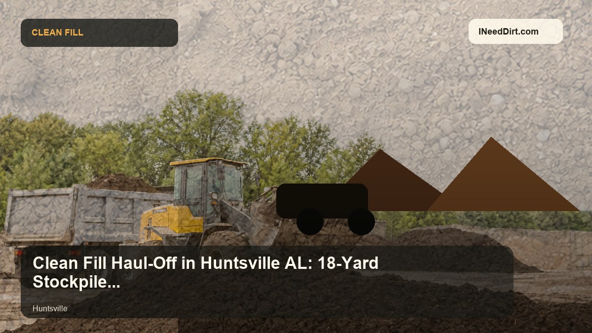 Clean Fill Haul-Off in Huntsville AL: 18-Yard Stockpile Review visual guide