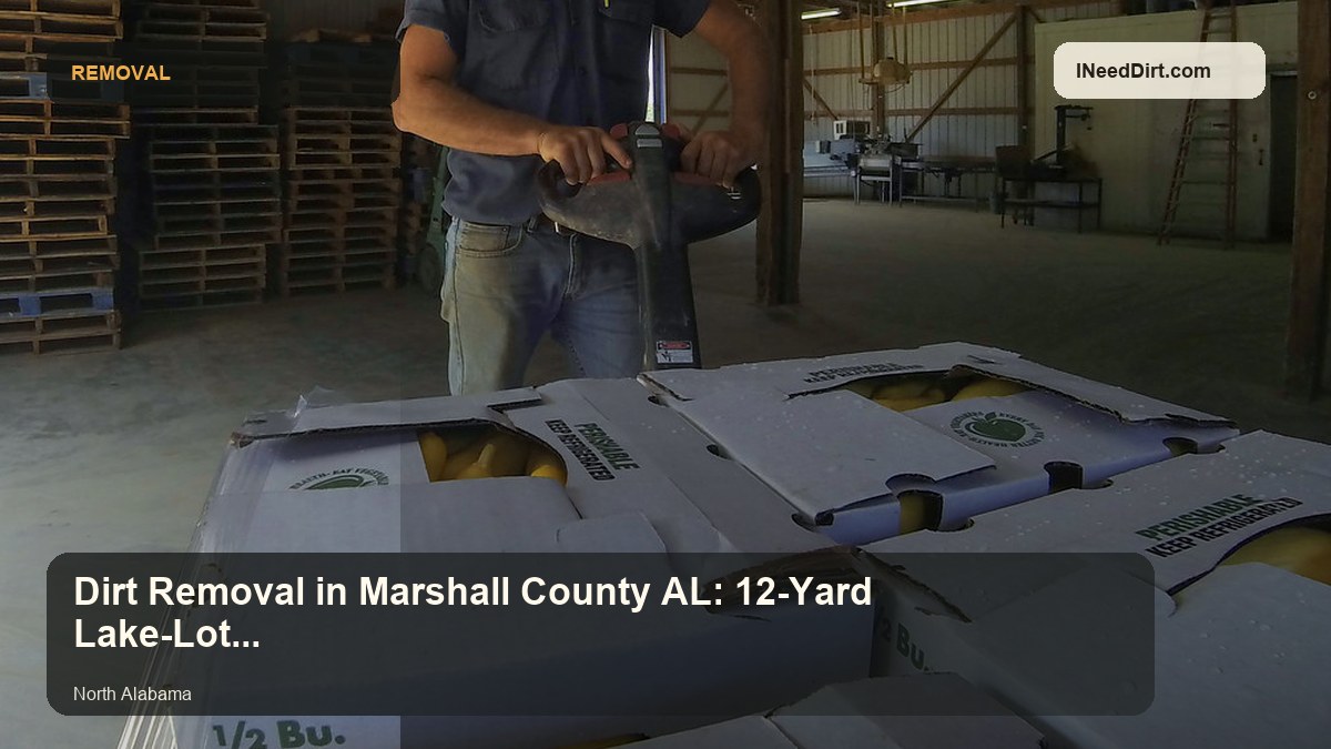 Dirt Removal in Marshall County AL: 12-Yard Lake-Lot Cleanup Guide visual guide