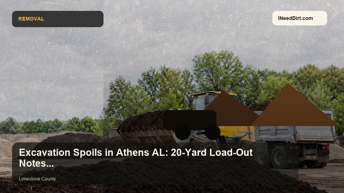 Excavation Spoils in Athens AL: 20-Yard Load-Out Notes for Limestone County visual guide