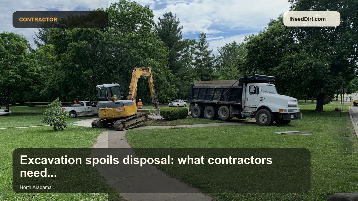 Excavation spoils disposal: what contractors need to know visual guide