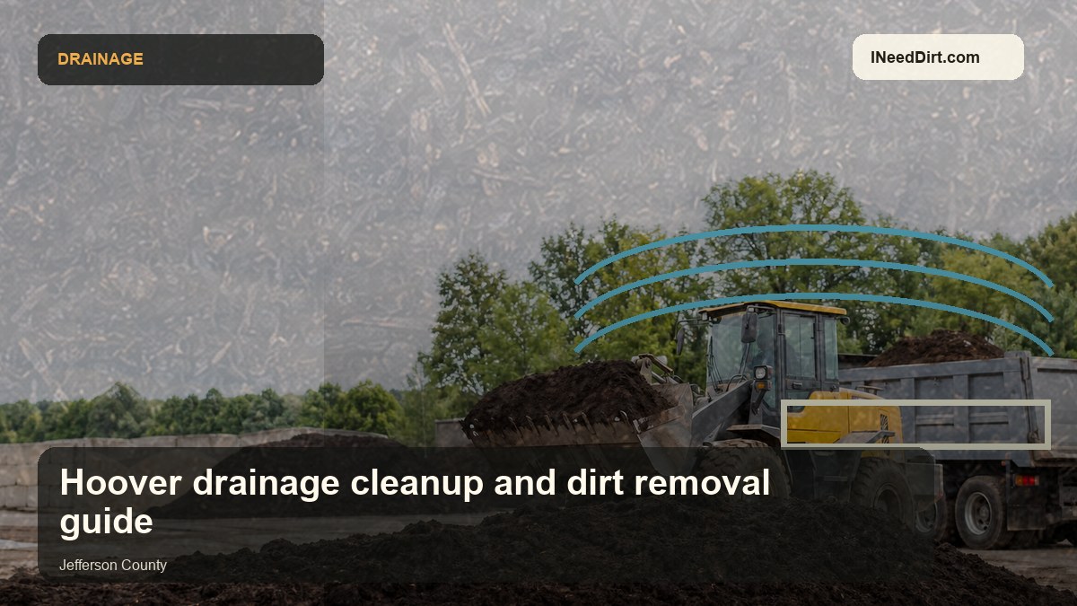 Hoover drainage cleanup and dirt removal guide visual guide