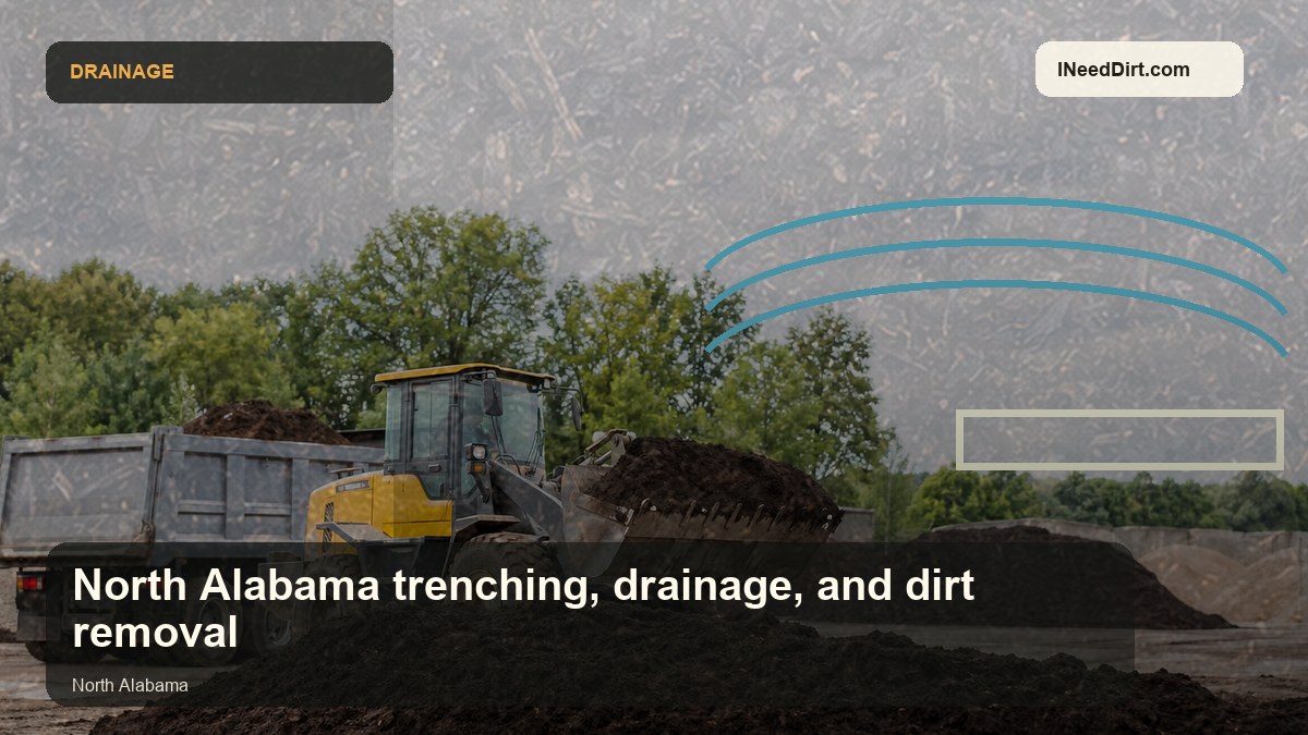 North Alabama trenching, drainage, and dirt removal visual guide
