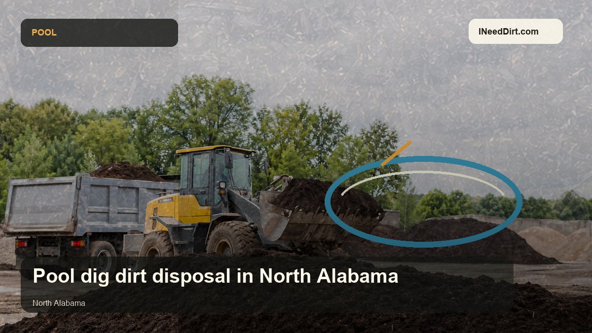 Pool dig dirt disposal in North Alabama visual guide