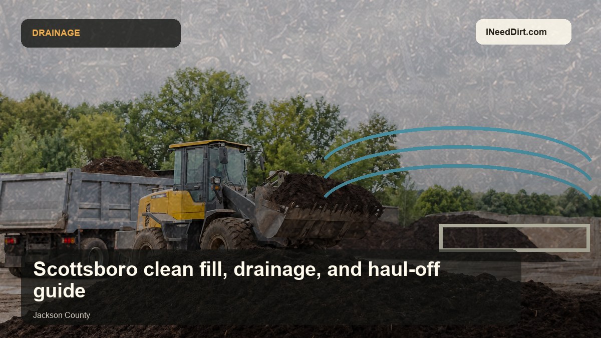 Scottsboro clean fill, drainage, and haul-off guide visual guide