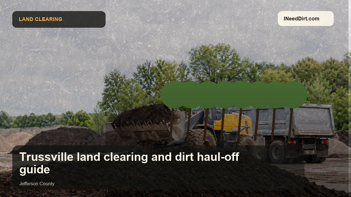 Trussville land clearing and dirt haul-off guide visual guide