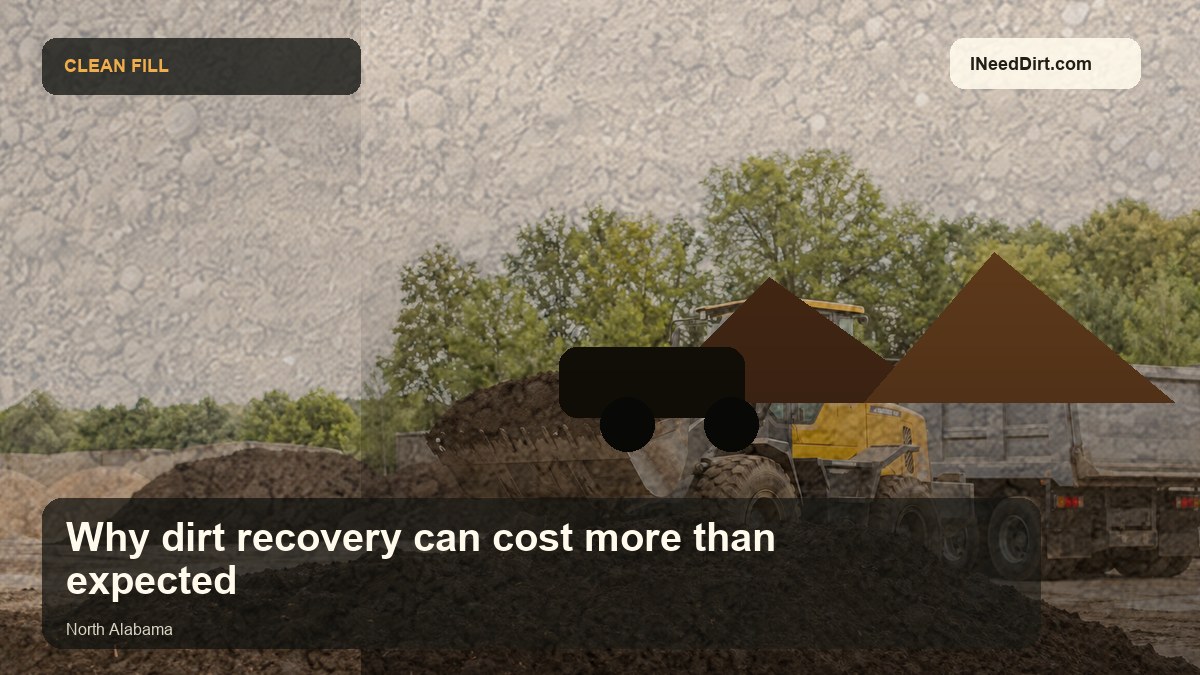 Why dirt recovery can cost more than expected visual guide